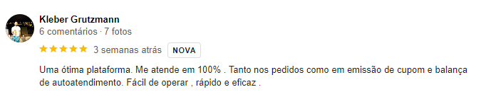 Avaliação Google SisFood